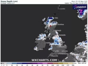 由于英国人准备迎接冷空气，本周所有地区都将错过降雪